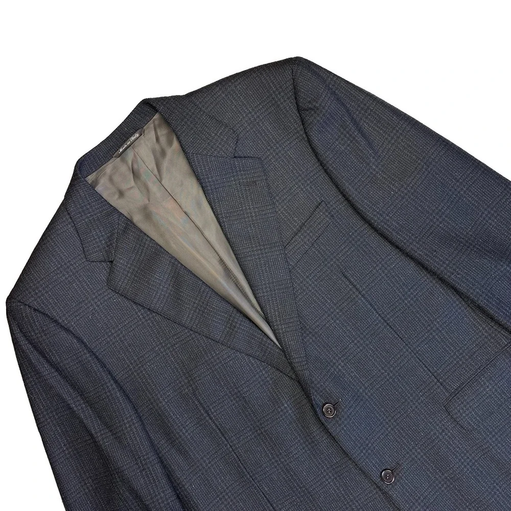 Canali Wool Cashmere Tweed Sport Coat 2 Button Men 46L US Brown Gray (56L IT)